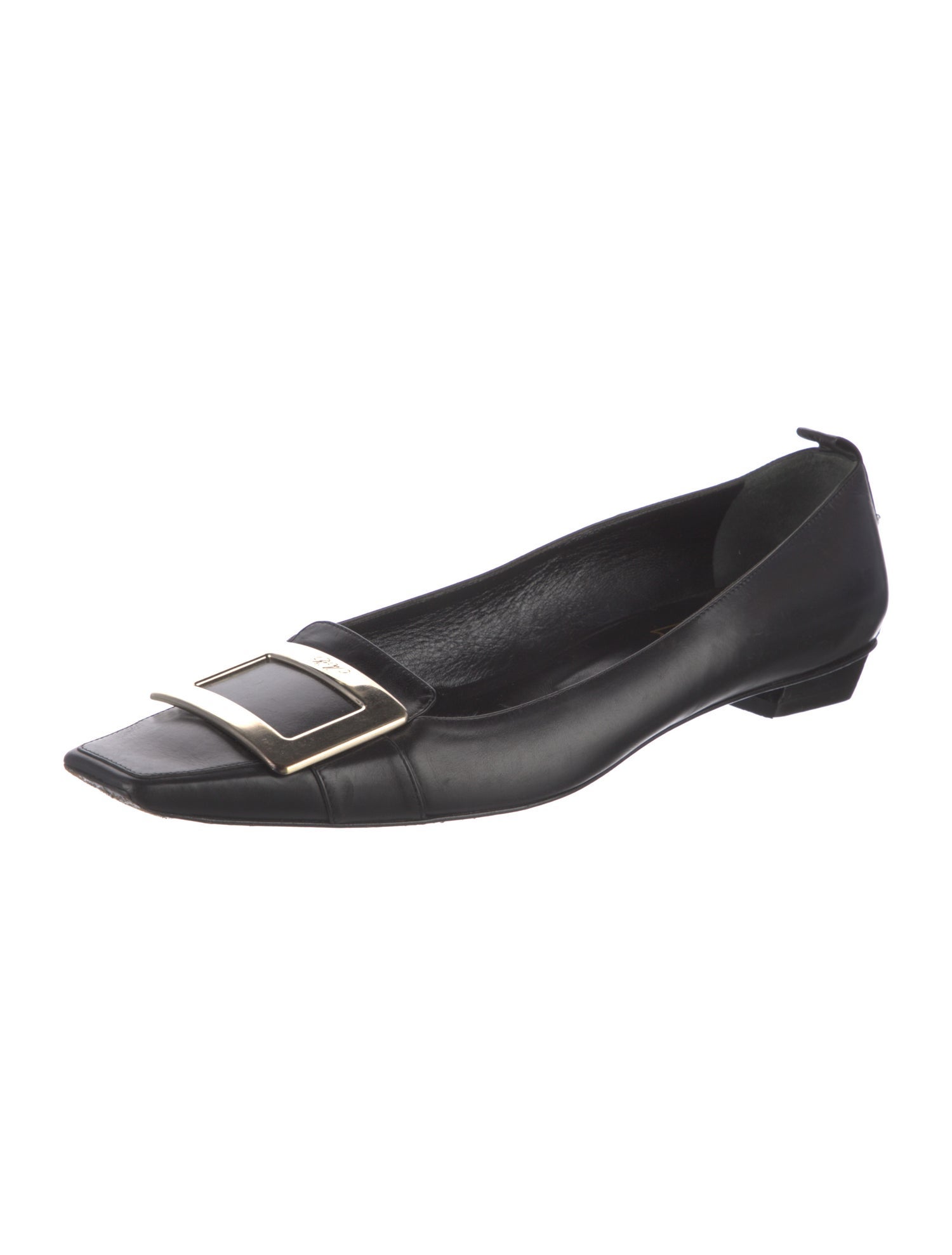 Roger Vivier Leather Flats