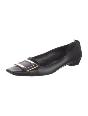 Roger Vivier Leather Flats