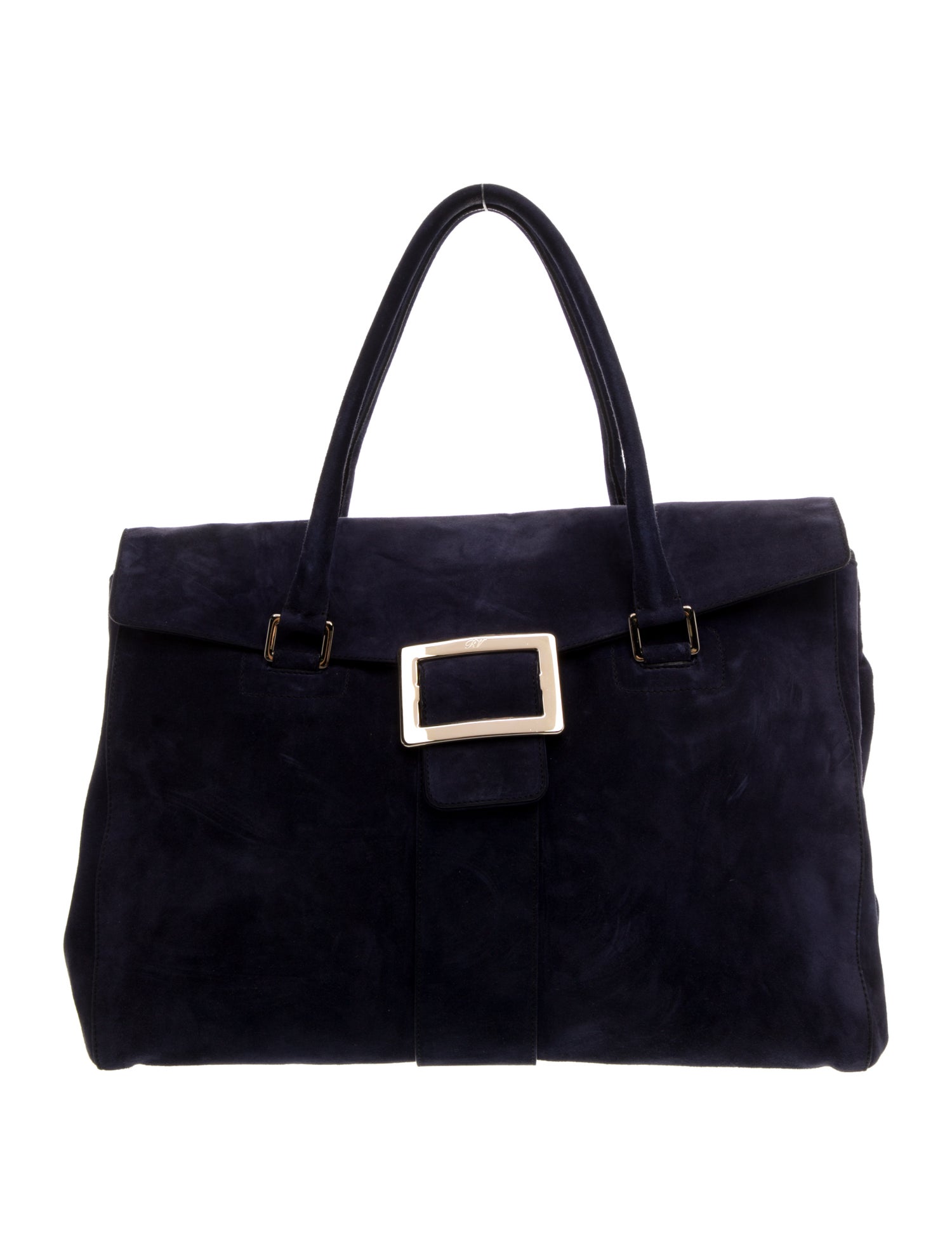 Roger Vivier Suede Top Handle Bag