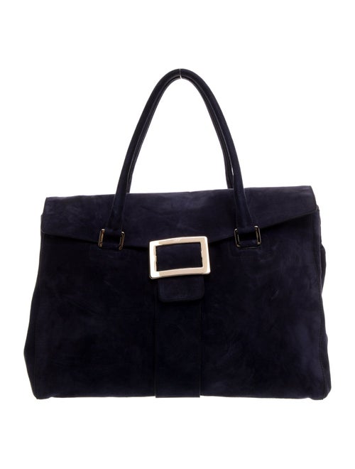 Roger Vivier Suede Top Handle Bag