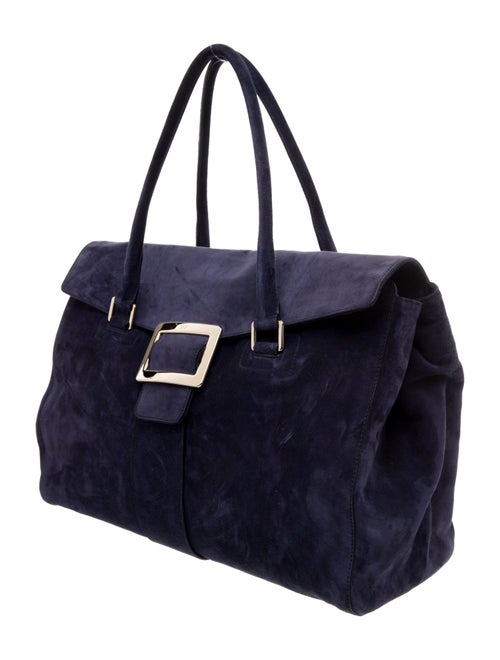 Roger Vivier Suede Top Handle Bag