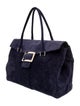 Roger Vivier Suede Top Handle Bag
