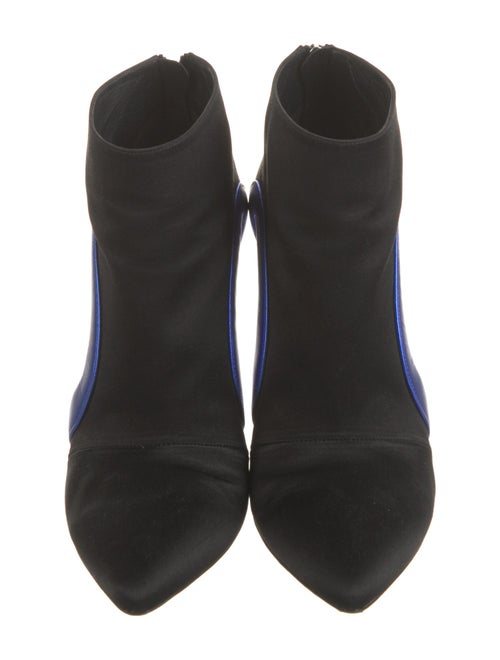 Roger Vivier Satin Colorblock Pattern Boots