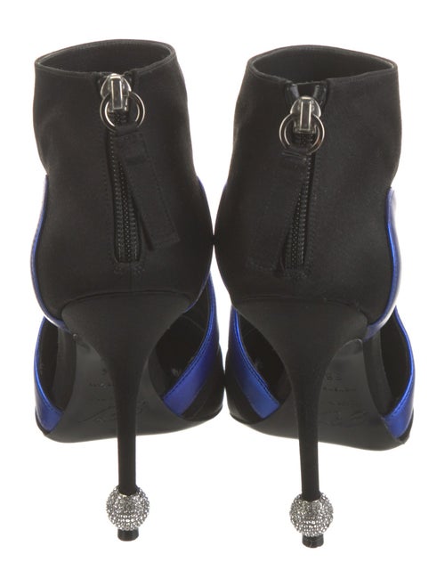 Roger Vivier Satin Colorblock Pattern Boots