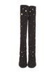 Roger Vivier Suede Studded Accents Lace-Up Boots