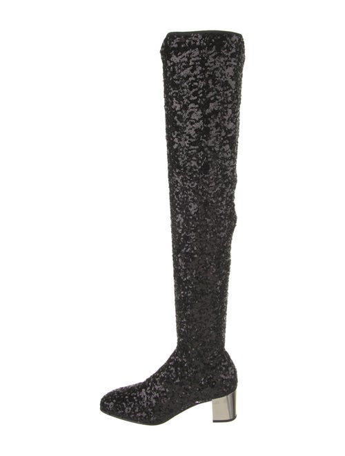 Roger Vivier Sequins Sock Boots