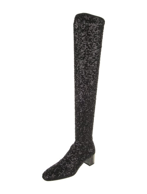 Roger Vivier Sequins Sock Boots