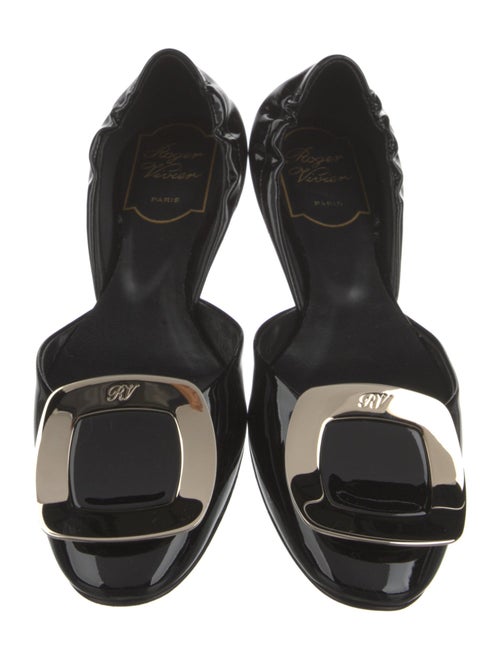 Roger Vivier Patent Leather D'Orsay Flats