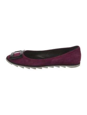 Roger Vivier Suede Flats