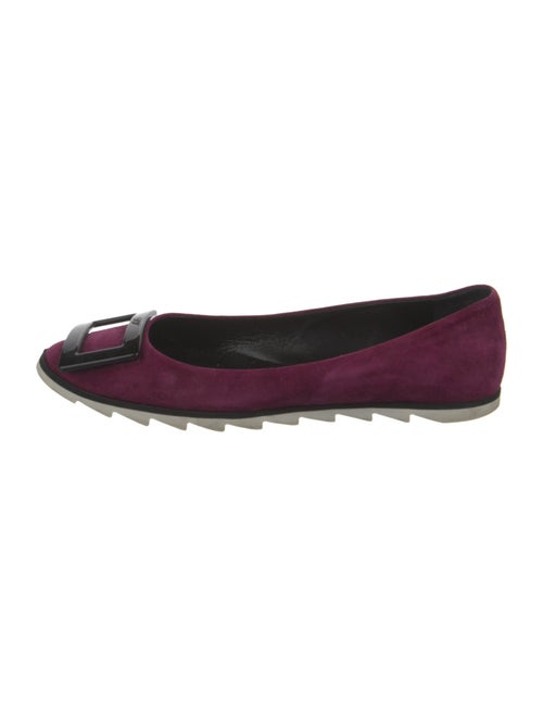 Roger Vivier Suede Flats