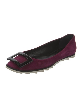 Roger Vivier Suede Flats