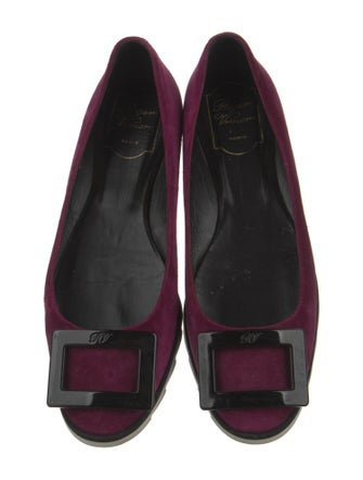 Roger Vivier Suede Flats