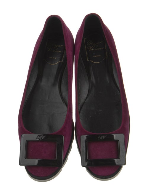 Roger Vivier Suede Flats