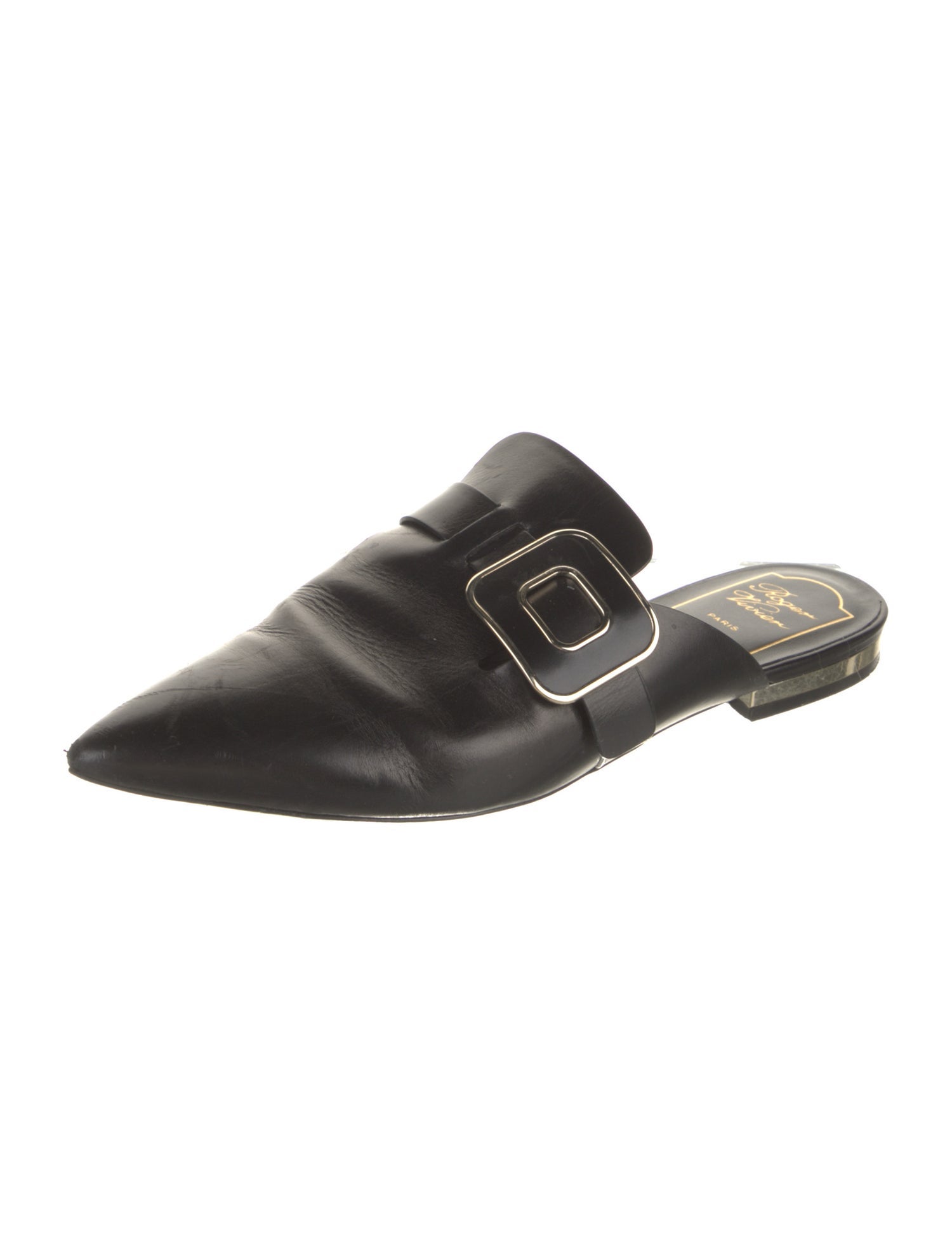 Roger Vivier Leather Mules