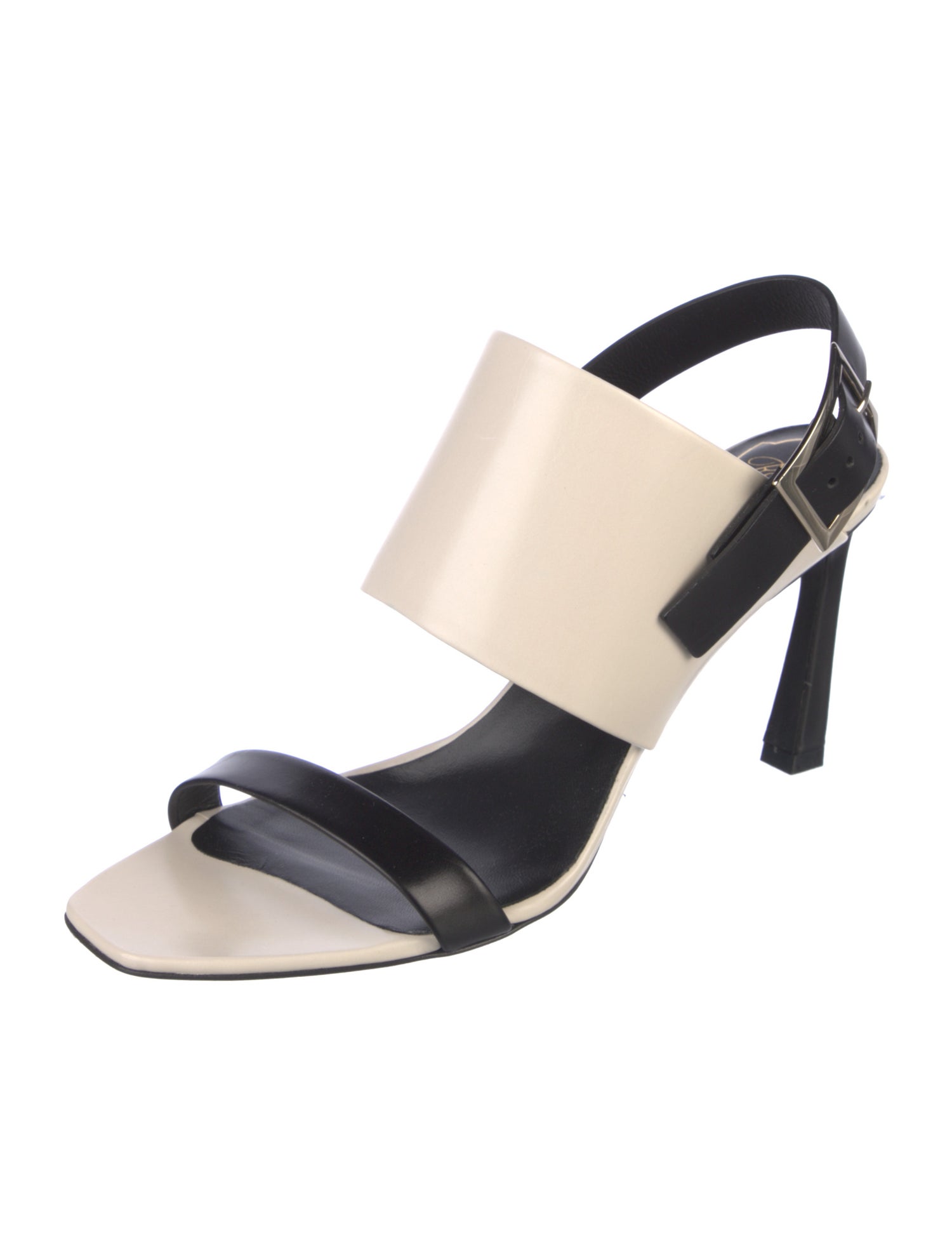 Roger Vivier Leather Slingback Sandals