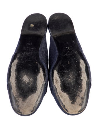 Roger Vivier Denim Sequin Embellishments Mules