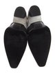 Roger Vivier Leather Crystal Embellishments Mules