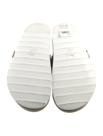 Roger Vivier Suede Crystal Embellishments Mules