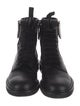 Roger Vivier Leather Crystal Embellishments Combat Boots