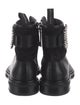 Roger Vivier Leather Crystal Embellishments Combat Boots