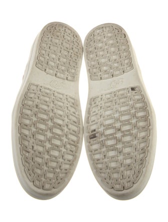 Roger Vivier Satin Colorblock Pattern Sneakers