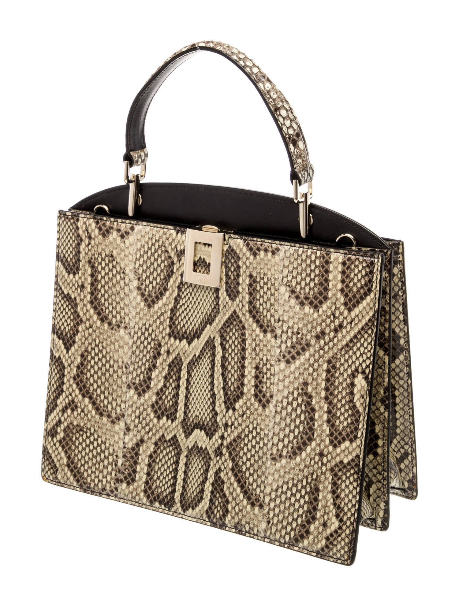 Roger Vivier Snakeskin Top Handle Bag