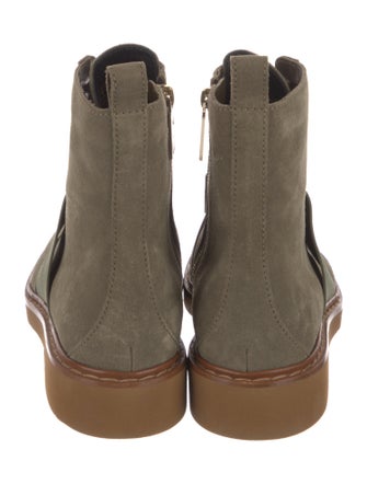 Roger Vivier Suede Combat Boots