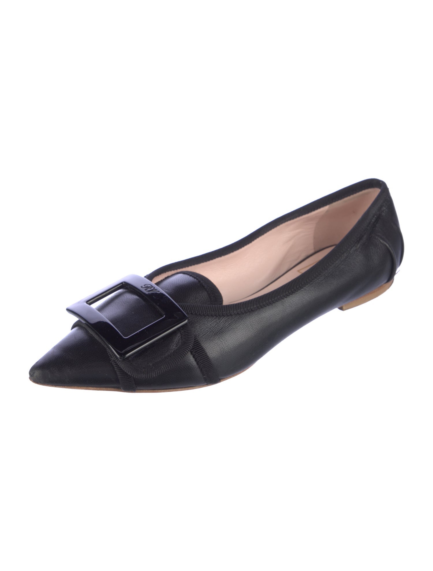 Roger Vivier Leather Ballet Flats