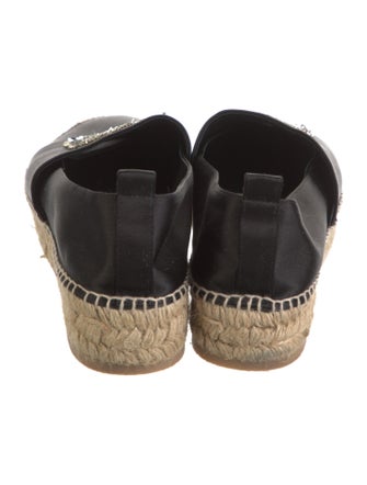 Roger Vivier Satin Sequin Embellishments Mules