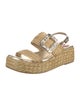 Roger Vivier Straw Crystal Embellishments Espadrilles