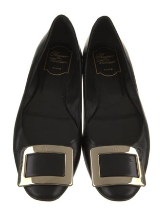Roger Vivier Leather Flats