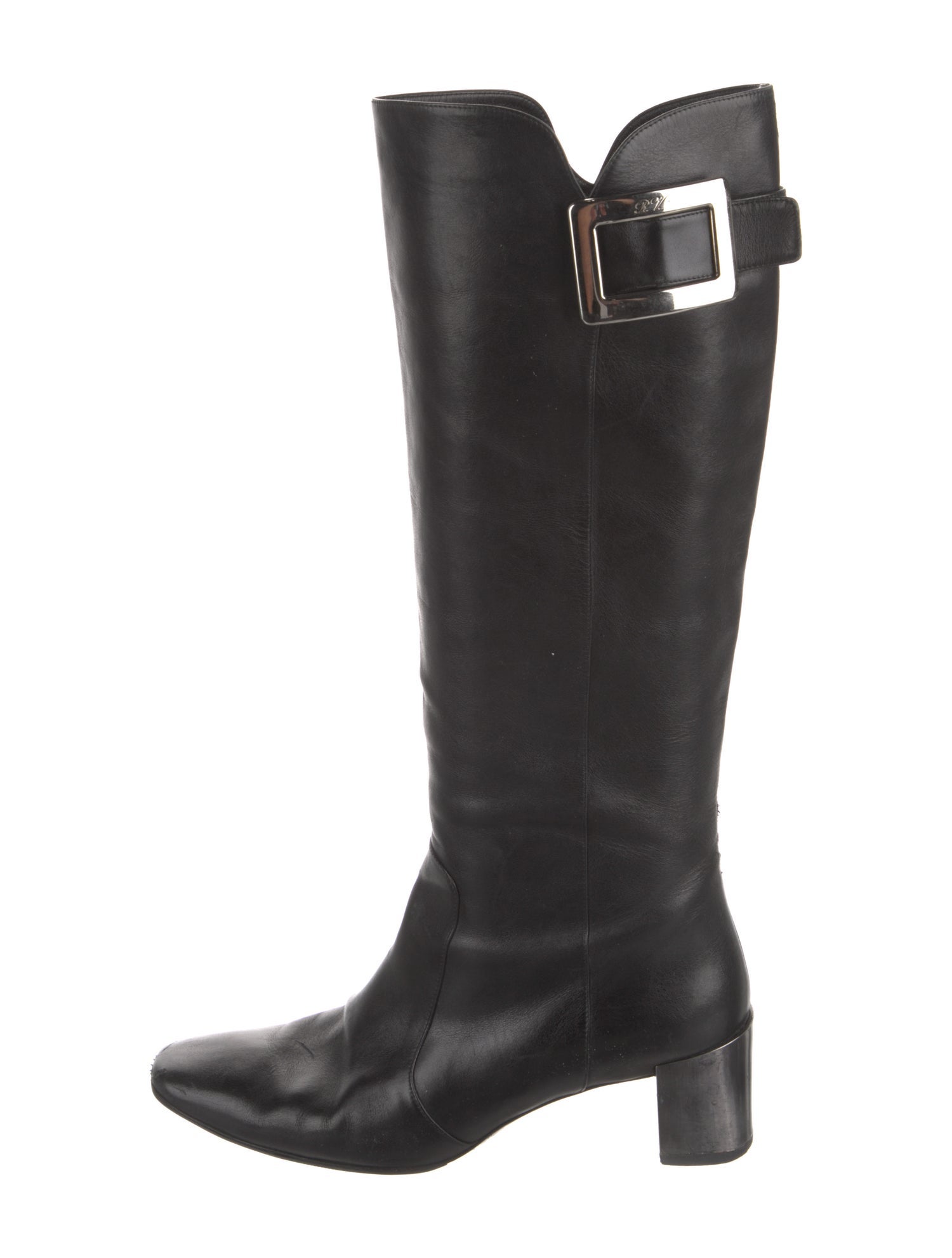 Roger Vivier Leather Riding Boots