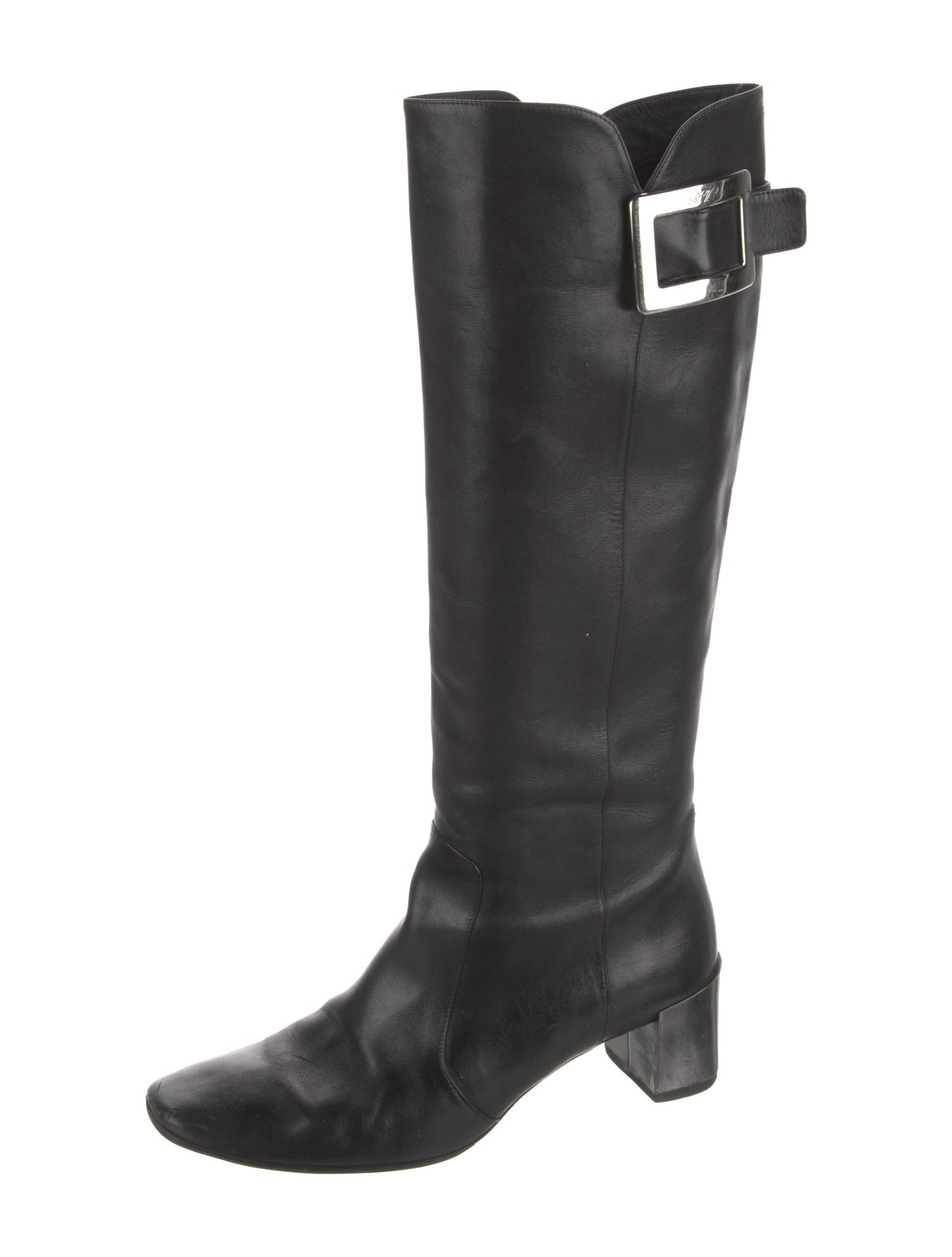 Roger Vivier Leather Riding Boots