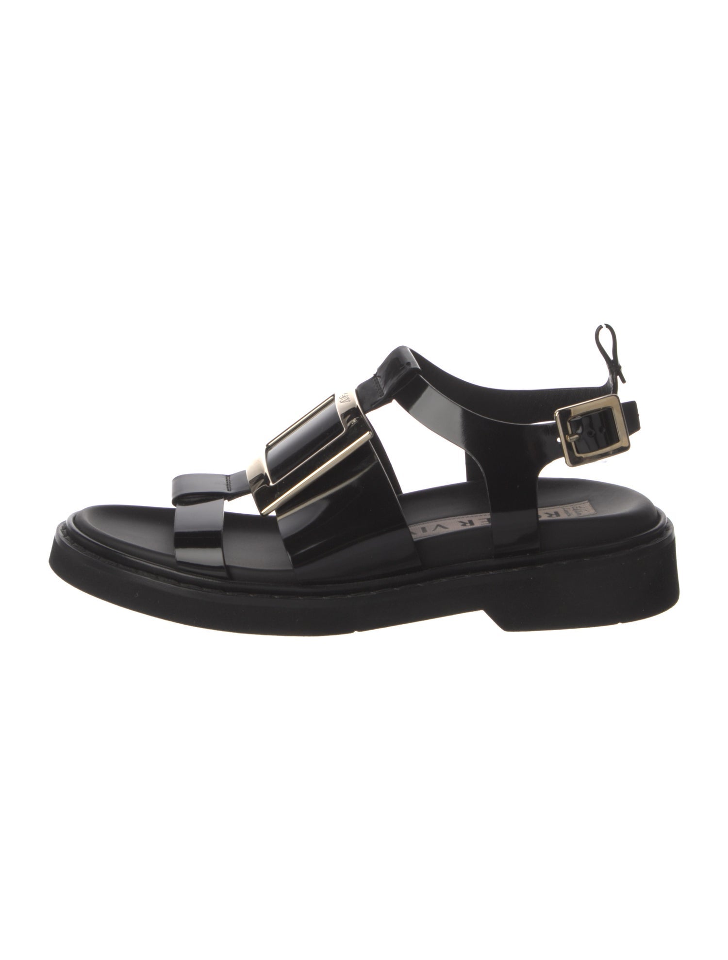 Roger Vivier Patent Leather Gladiator Sandals