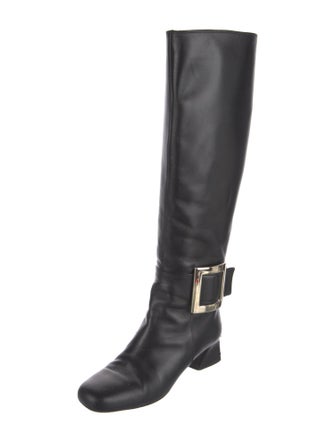 Roger Vivier Leather Riding Boots