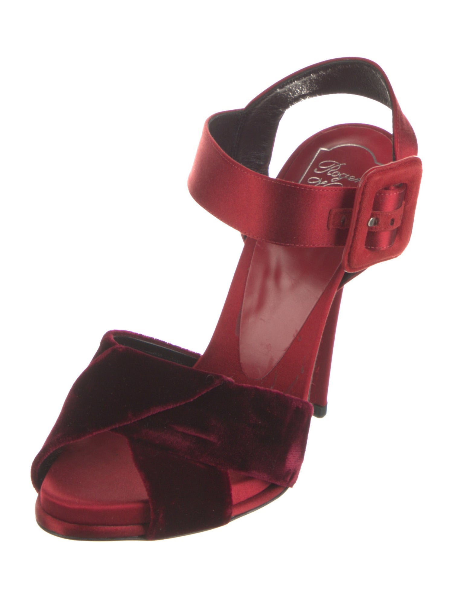 Roger Vivier Velvet Slingback Sandals