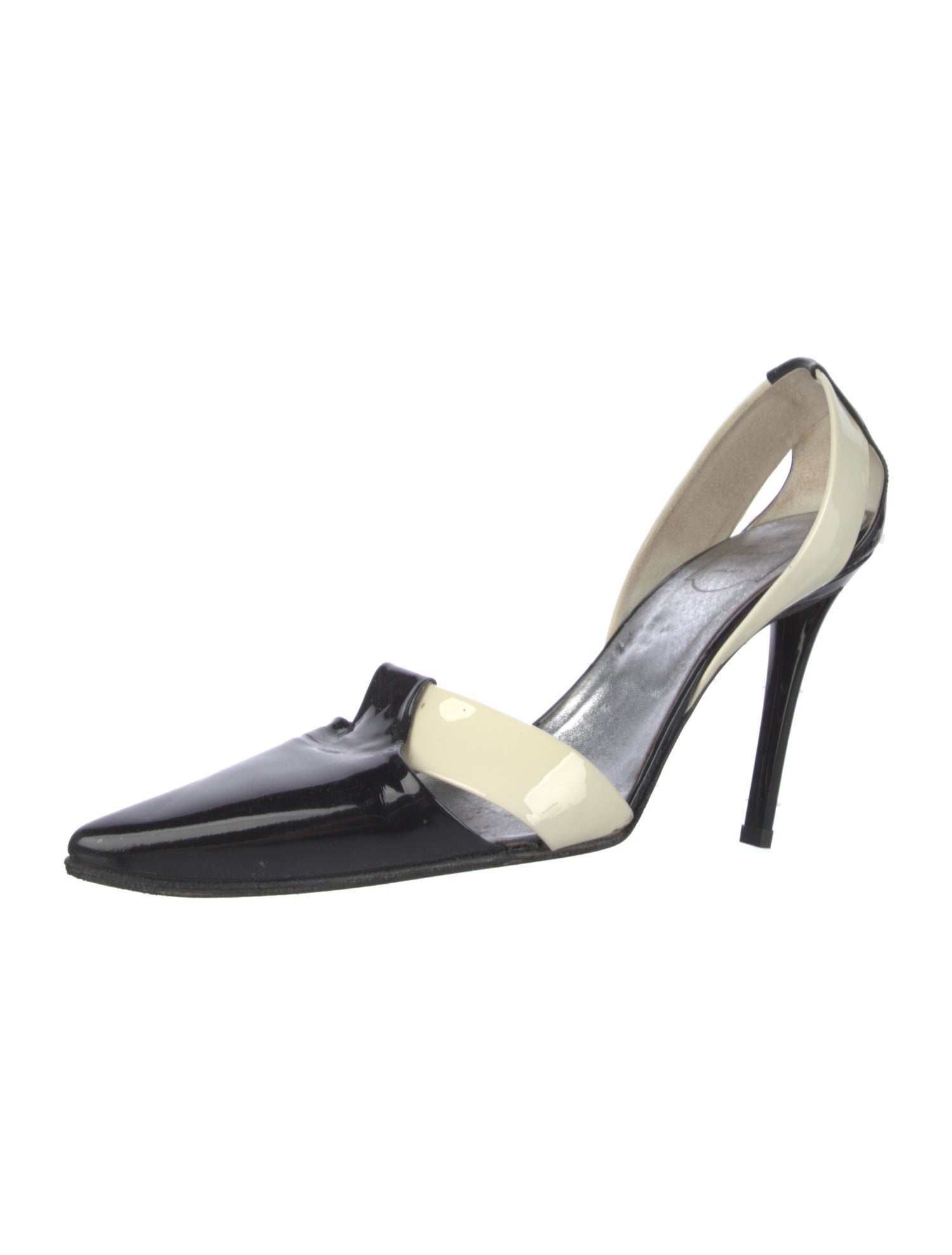 Roger Vivier Patent Leather D'Orsay Pumps