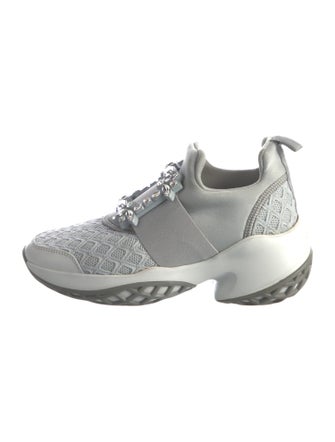 Roger Vivier Printed Crystal Embellishments Sneakers