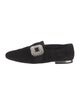 Roger Vivier Suede Crystal Embellishments Loafers