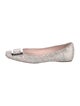 Roger Vivier Tweed Tweed Pattern Ballet Flats