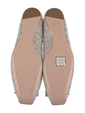 Roger Vivier Tweed Tweed Pattern Ballet Flats