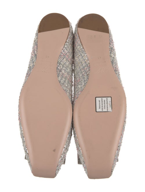 Roger Vivier Tweed Tweed Pattern Ballet Flats