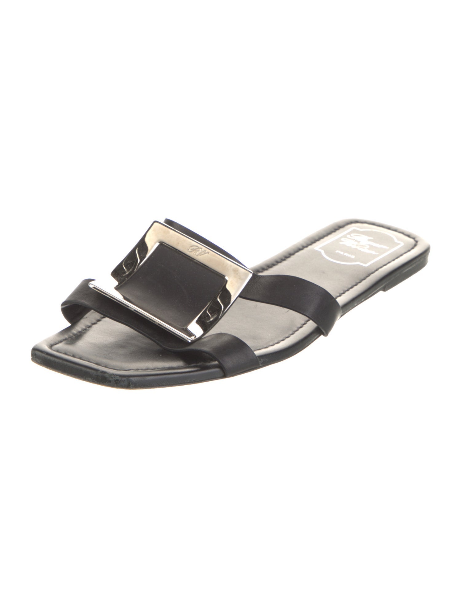 Roger Vivier Leather Slides