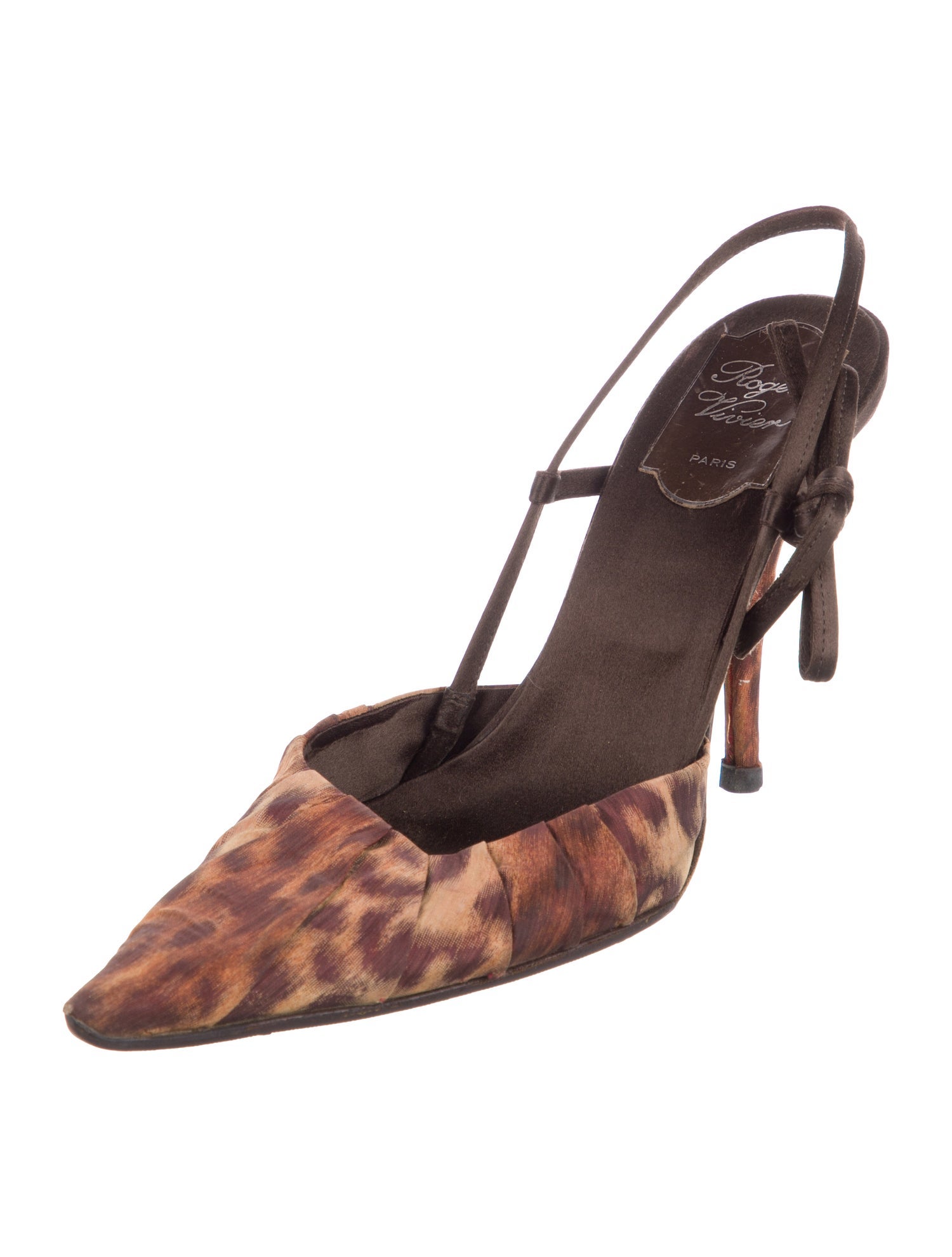 Roger Vivier Animal Print Slingback Pumps