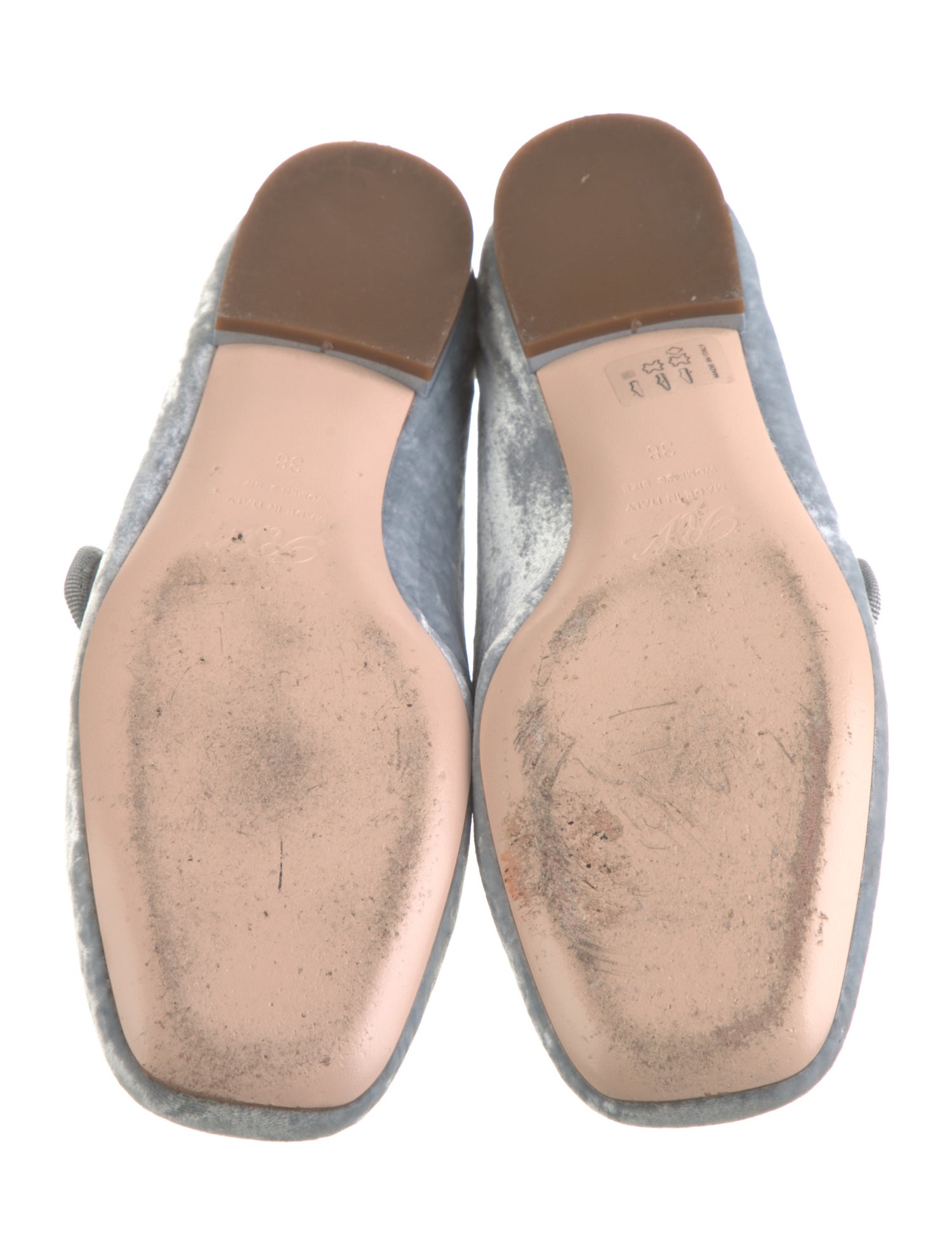 Roger Vivier Velvet Crystal Embellishments Mary Jane Flats