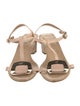 Roger Vivier Patent Leather T-Strap Sandals