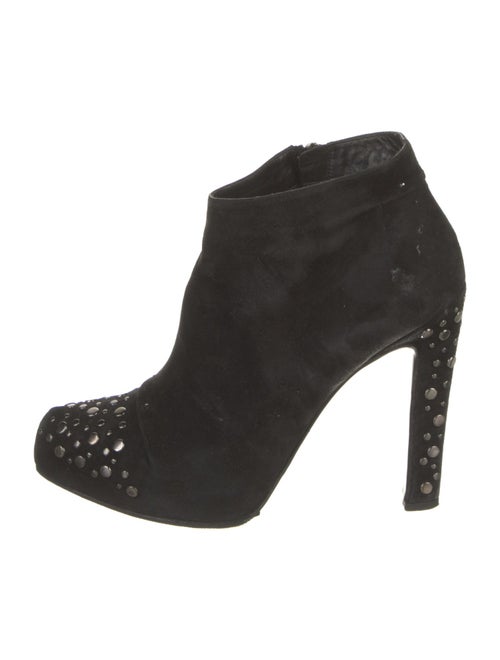 Roger Vivier Suede Studded Accents Boots