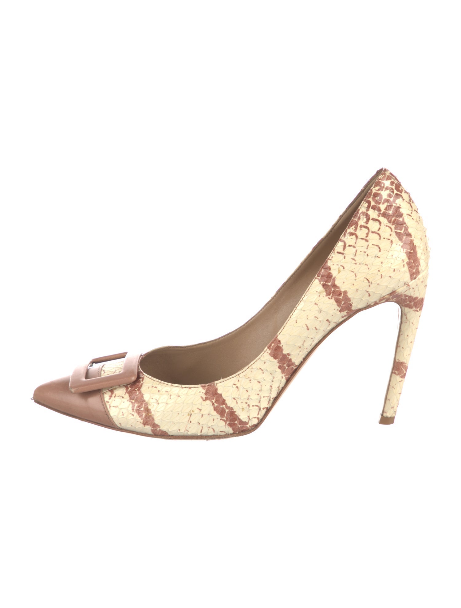 Roger Vivier Snakeskin Printed Pumps