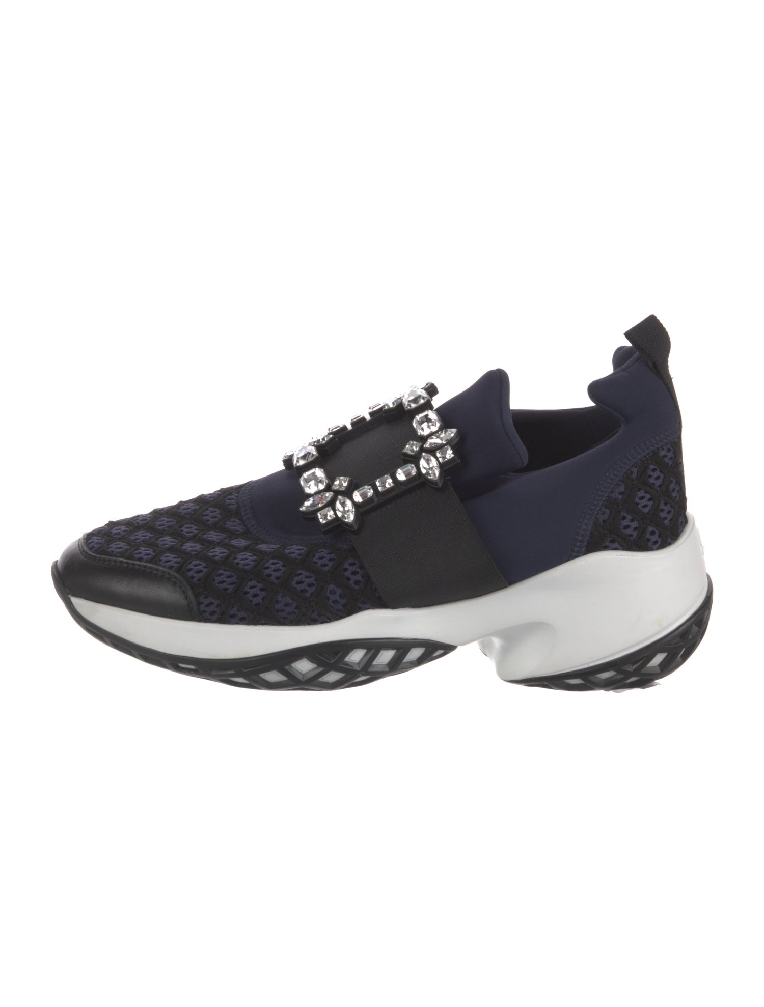 Roger Vivier Crystal Embellishments Sock Sneakers