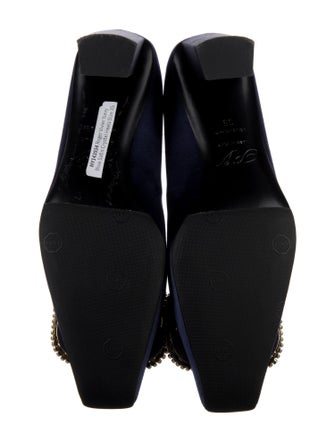Roger Vivier Satin Crystal Embellishments Pumps